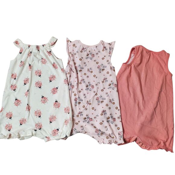 Infant Toddler Girl 24m 7 Piece Romper & Dress Spring Summer Clothing Bundle - Picture 9 of 11